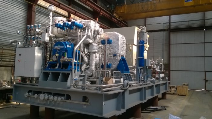 Un Groupe Turbo-Alternateur de 7 MW - Photographie publiée sur autorisation de la société INTERPEC